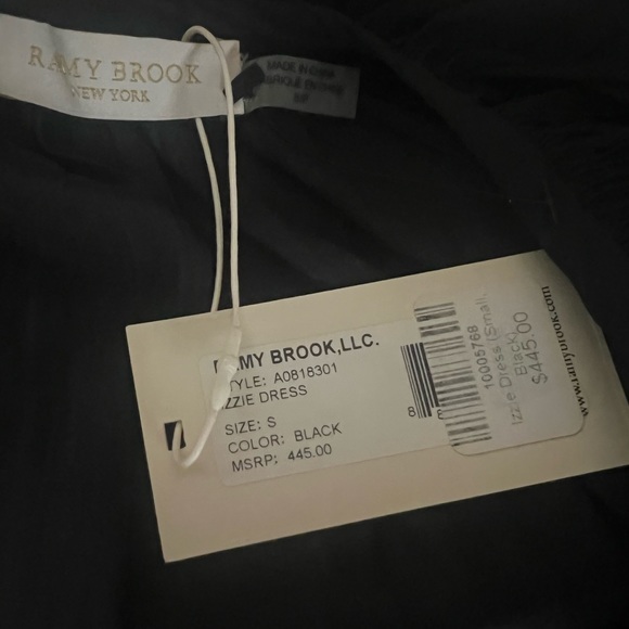 Ramy Brook Black Embellished Izzie Mini Dress - Picture 5 of 5